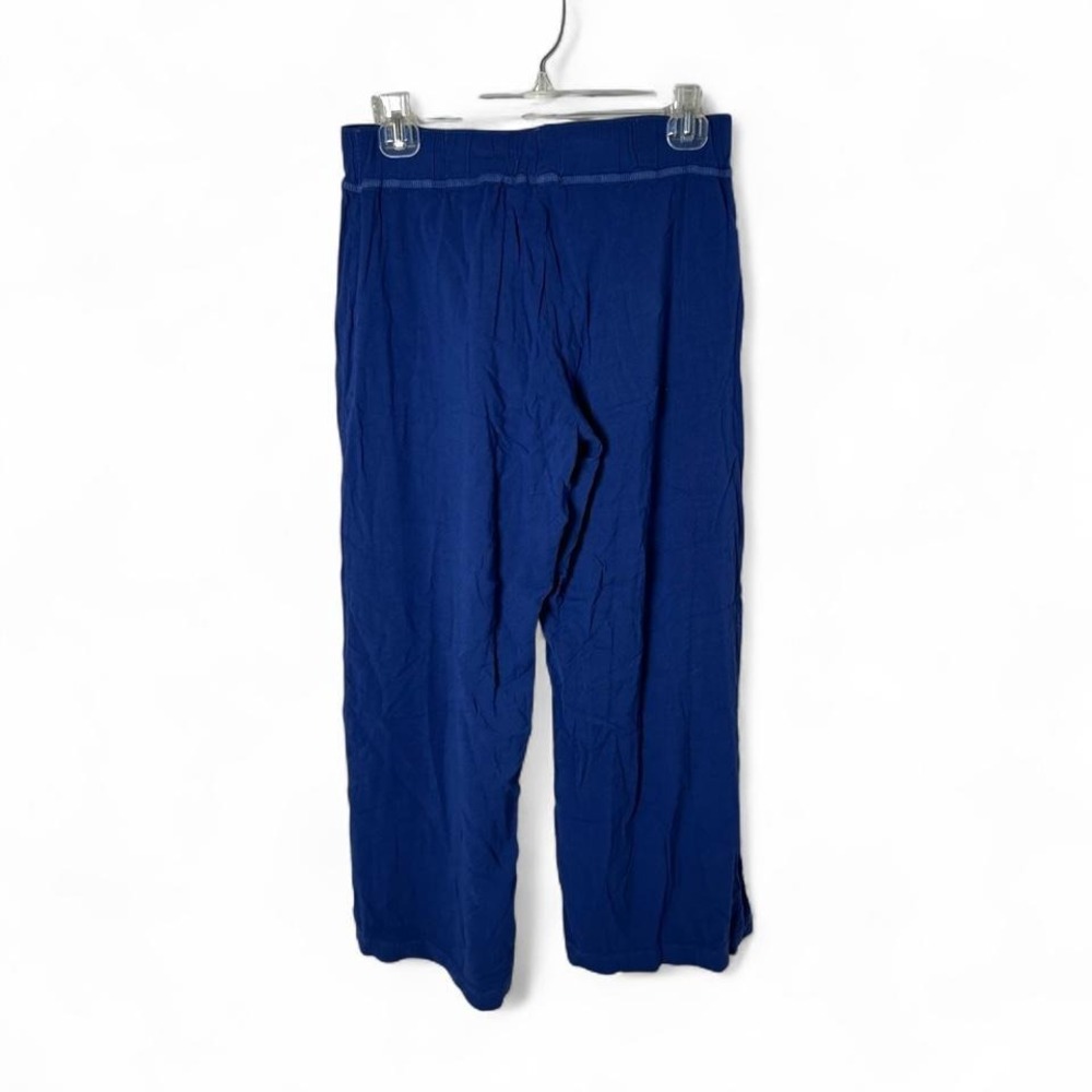 Fresh Produce Rayon Pull On Crop Wide Leg Pants Womens Size S Blue Lagenlook - Picture 2 of 5